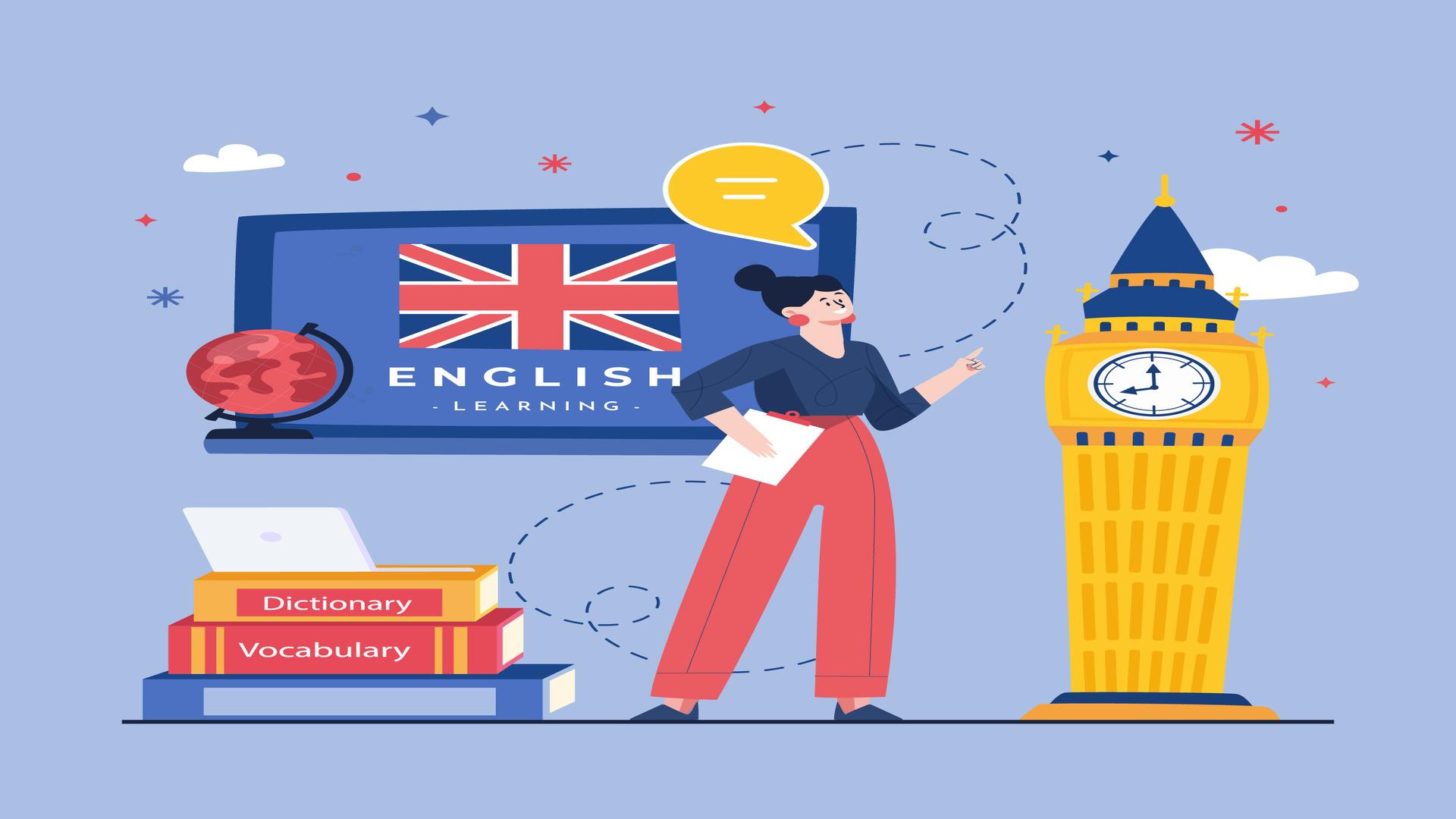 speaking english
